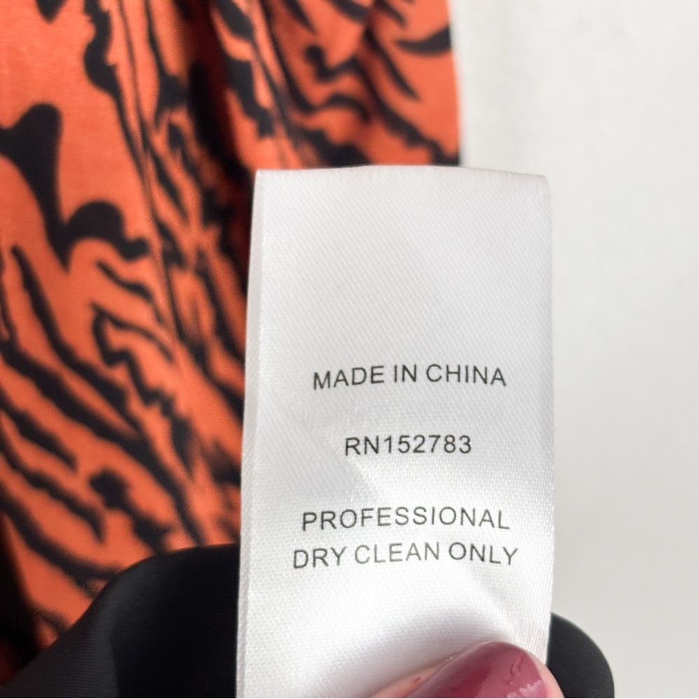 Anna Cate Elizabeth Tiger Print Long Sleeve Mini Dress Sz XS - Picture 13 of 13